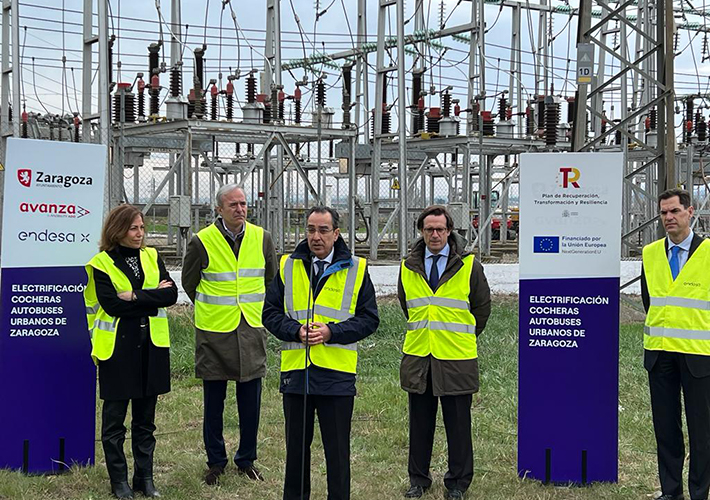 Foto COMIENZAN LAS OBRAS DE ELECTRIFICACIÓN QUE PERMITIRÁN LA INCORPORACIÓN DE 68 NUEVOS AUTOBUSES ELÉCTRICOS A LA RED DE TRANSPORTE URBANO DE ZARAGOZA.